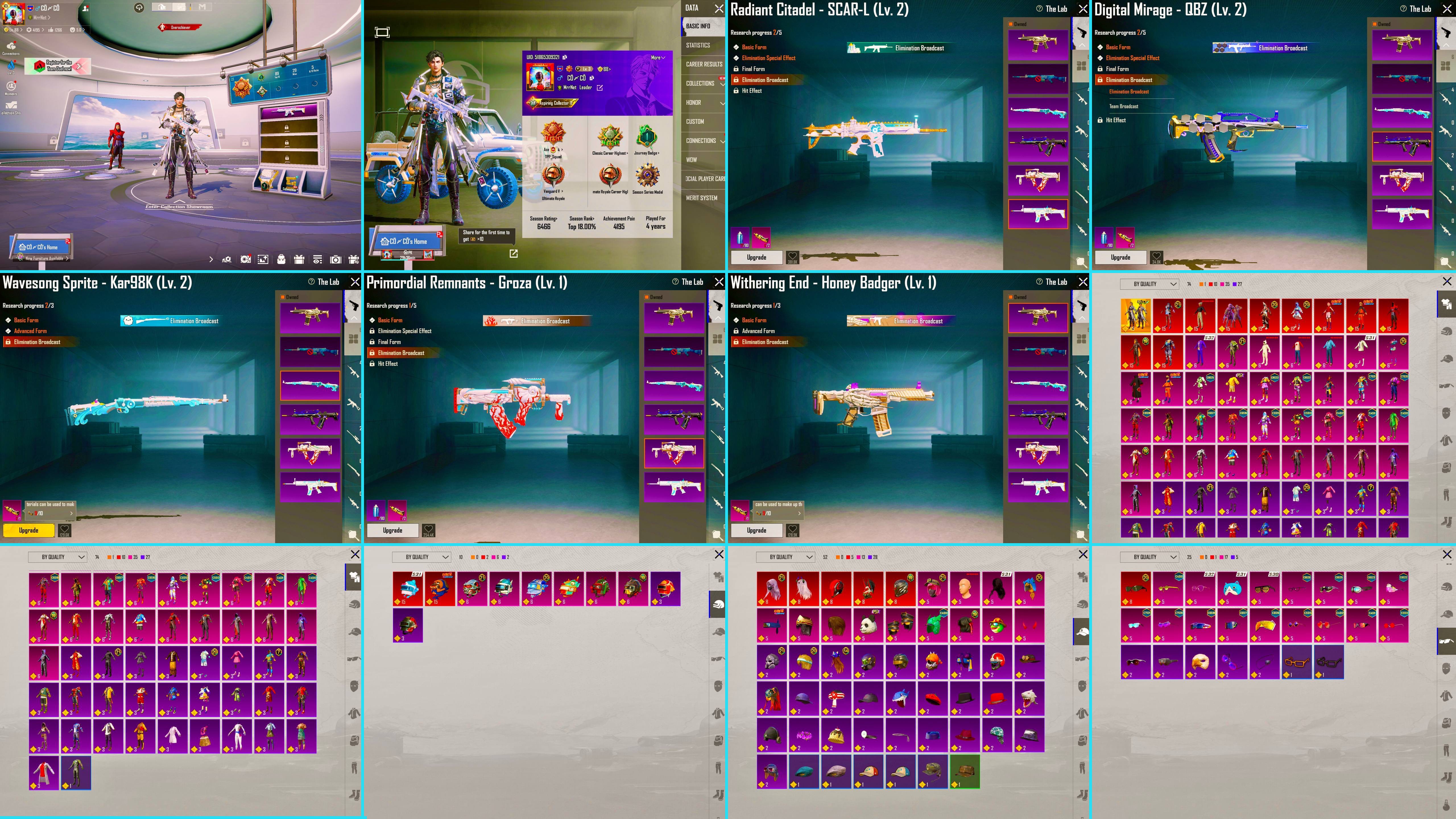 Account PUBG តម្លៃ 20$